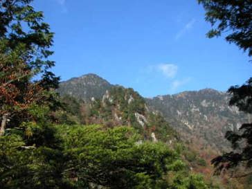 二つ岩から釈迦、孔雀岳